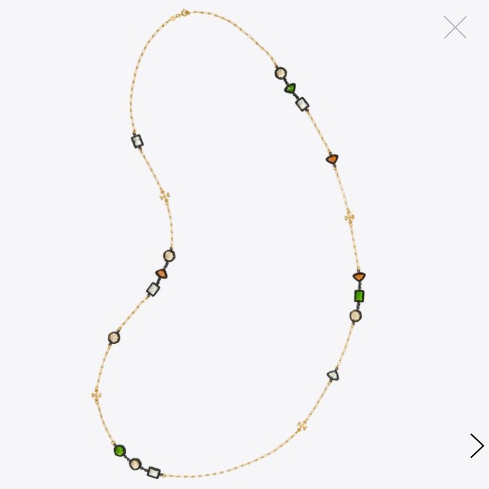 New Tory Burch ROXANNE DELICATE LONG NECKLACE - Picture 7 of 15